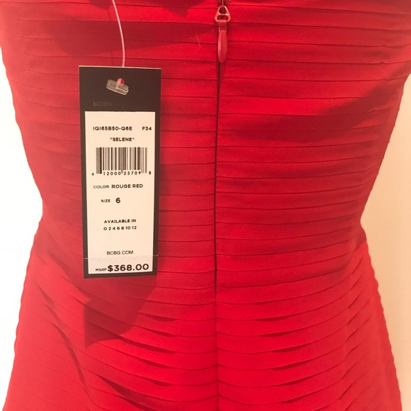 BCBGMaxAzria Red Selene Gown / Dress - Picture 6 of 7